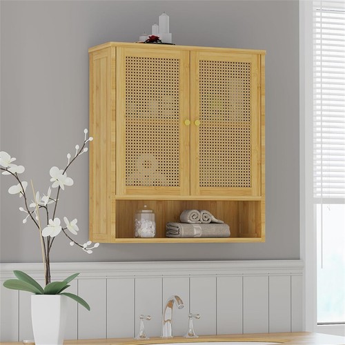 Bathroom wall cabinet bamboo - bathroom,