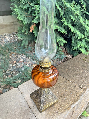 Falks amber glass kerosene - ,