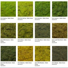 2mm Static Grass - PGS Model Scenery Wargame Diorama Railway Flock AOS FOW N HO