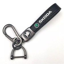 Leather Metal Keychain for