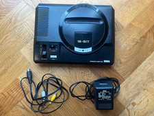 Sega MegaDrive Genesis Video Game Console Fully Working *VGC with ALL Leads UK