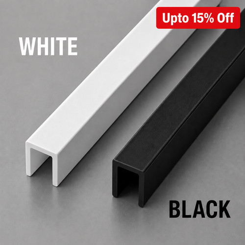 Pvc channel trim profile 1m - channel,