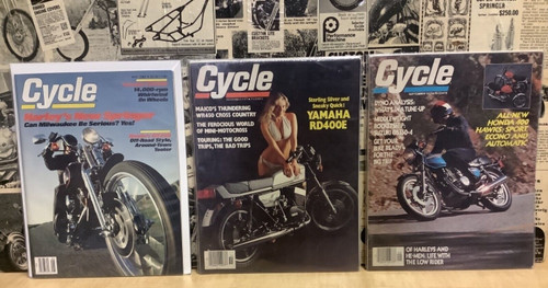 Three vintage 1977 cycle - 88,