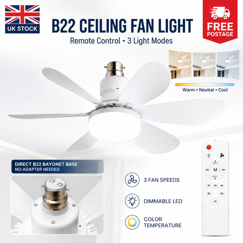 B22 bayonet ceiling fan - b22,