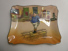 VINTAGE ROYAL DOULTON DICKENS WARE SERIES SANDWICH PLATE THE FAT BOY TRAY