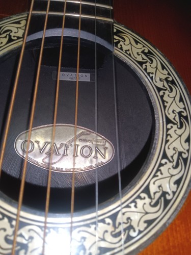 Ovation acoustic guitar - acoustic, $275