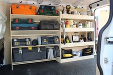 Vauxhall Vivaro SWB 2015-19 DOUBLE Toolbox Van Racking & Tool Organiser Shelving