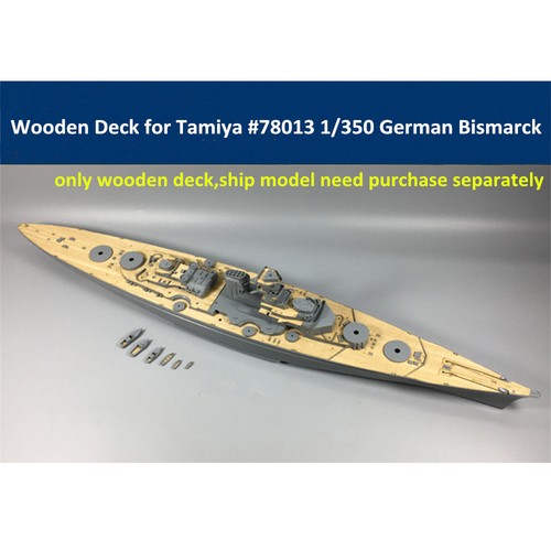 Wooden deck for tamiya - tamiya, 1/350