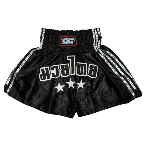 Black white muay thai - white,
