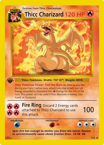 Thicc charizard pokémon - thicc,