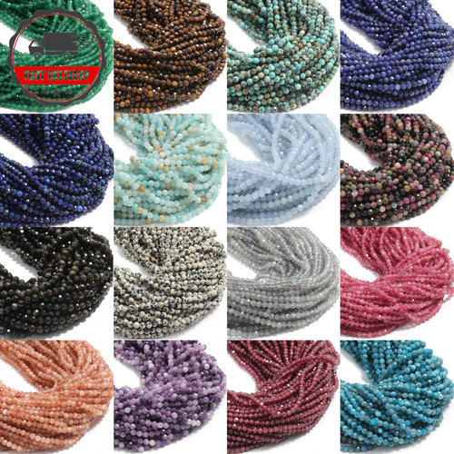 4mm faceted tiny beads - 2,