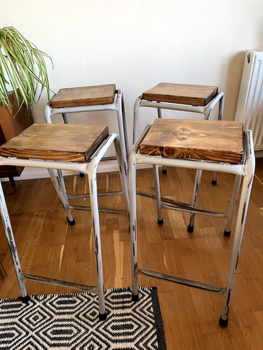 Vintage school lab stools - vintage,