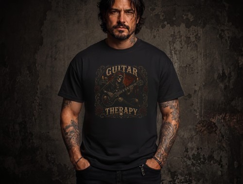 Guitar therapy shirt - guitar,