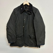 Vintage Wax Jacket Mens M Navy