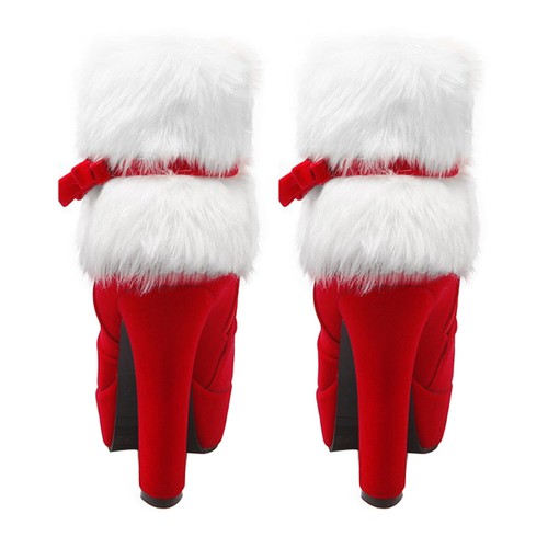 High heel boots xmas - high,