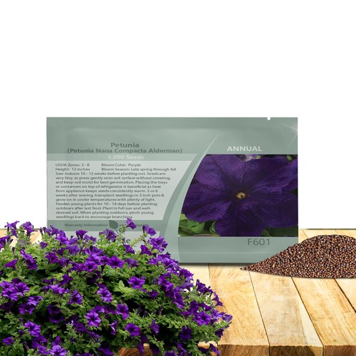 5000 seeds dark purple - seeds, petunia