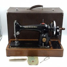 Singer 201K Hand Crank Sewing Machine C.1938 With Case Tested & Working