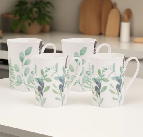 Botanical eucalyptus mugs - botanical,