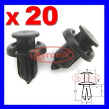 HONDA CIVIC CR-V ACCORD S2000 BUMPER PUSH RIVET CLIPS 10mm BLACK PLASTIC