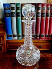 Georgian Crystal Tutbury Decanter With Stopper very rare NEW
