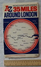 A to Z road map with index 35