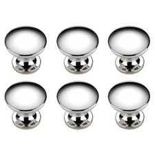 6x Cupboard Door Knobs Cabinet