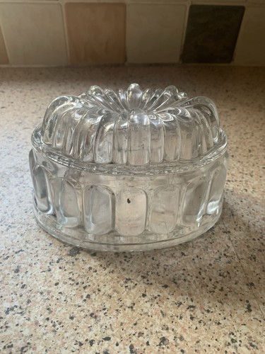 Vintage glass jelly - glass, mould