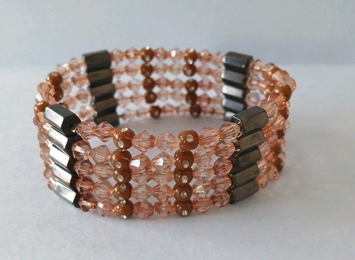 Magnetic haematite beads - magnetic,