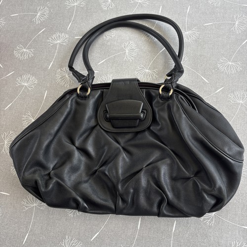 Smythson nancy handbag black - handbag,