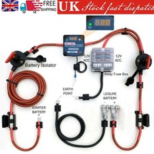 3/5/7m Ready Made Split Charge Kit 12V 140amp VSR Voltage Sense Relay