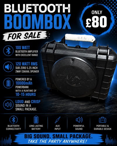 Wireless bluetooth boombox - wireless,
