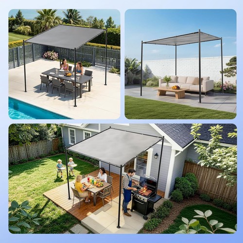 5m metal pergola - 2.5,