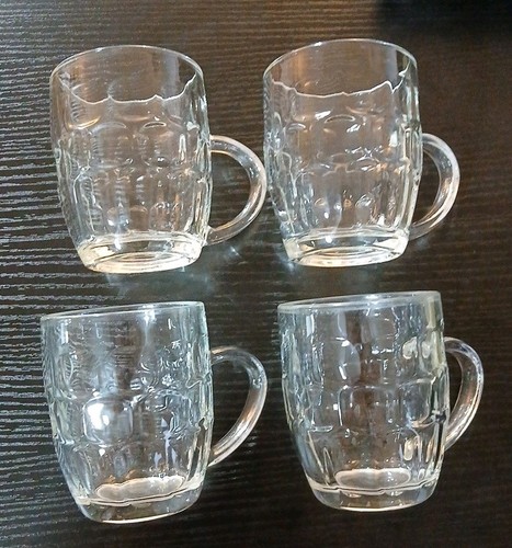 Half pint beer glasses - half,