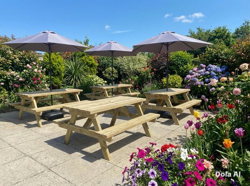 Heavy duty picnic bench - heavy,