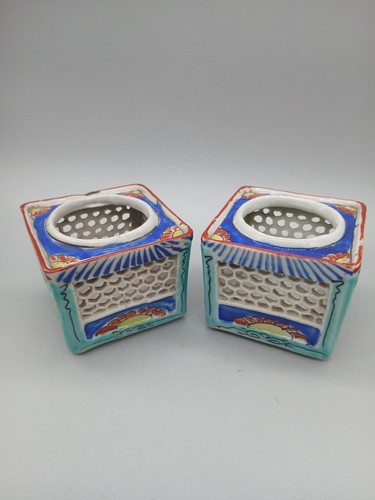 Pair chinese hand decorated - hand,