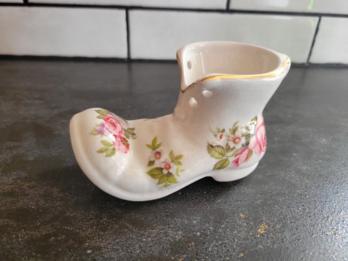 Vintage floral boot - boot, old