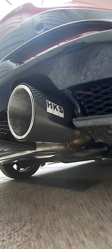 Hks carbon fiber gloss black - carbon,