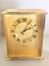 Antique Imhof Table Clock Swiss Luxury Gold