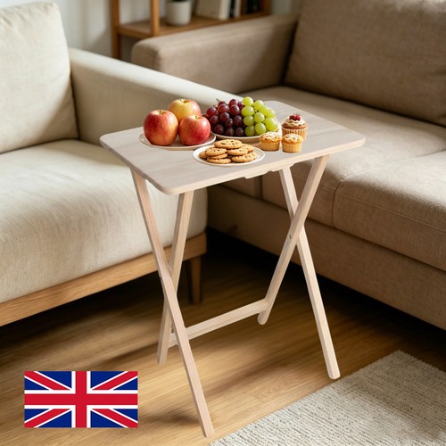 Small folding wooden table - folding, tv
