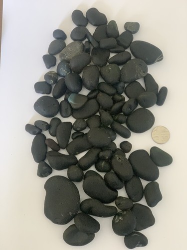 Black sea glass - sea, mix