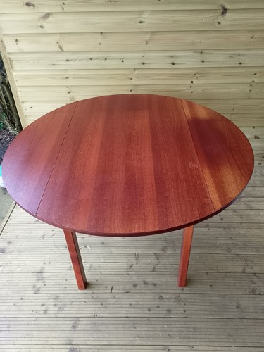 Mcm mahogany drop leaf table - mcm,