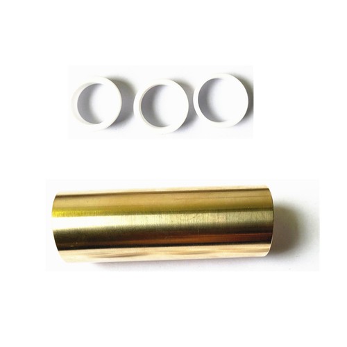 Adjustable brass guitar slide - brass,