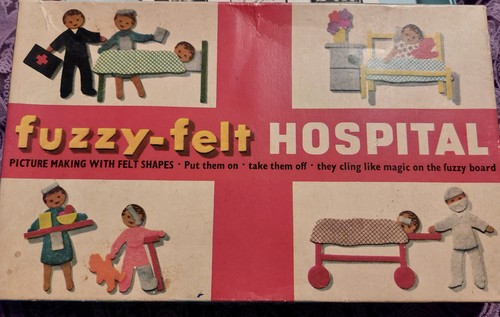 Vintage 1963 fuzzy felt - 1963,