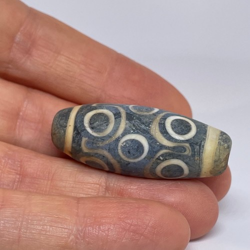 Ancient roman glass bead with - roman,