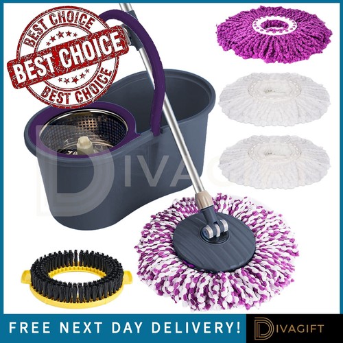 Grey mop bucket set - grey, microfiber