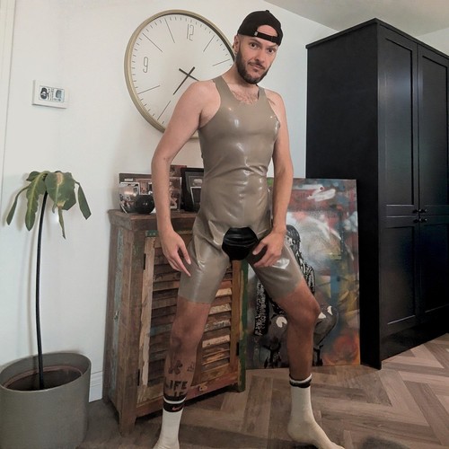 Rubber chap surf suit - chap,