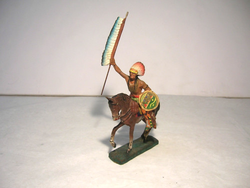 Vintage elastolin indian - indian, chief