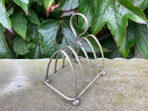 Vintage silver plated - , toast