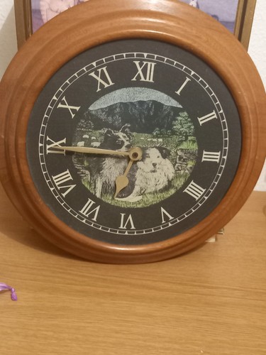 Slate clock with - clock,