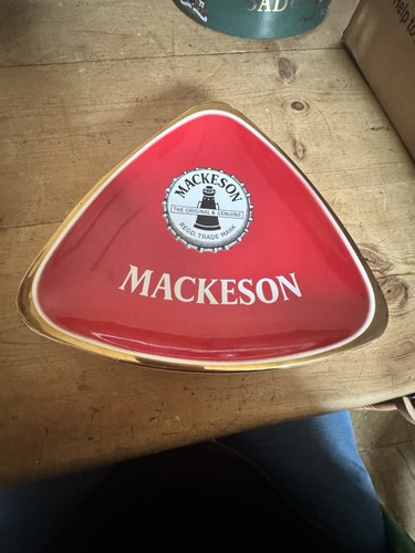 Mackesons advertising ashtray - mackesons,